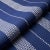 Schumacher Schumacher Lubeck Stripe Fabric in Ivory on Blue For Sale - Image 4 of 4