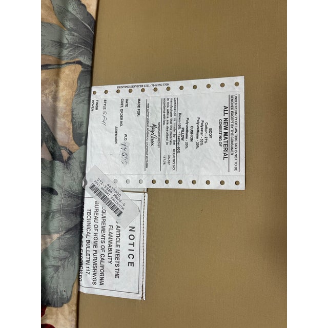 Green Marge Carson Safari Scene Upholstered Lounge Accent Chair For Sale - Image 8 of 11