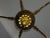 Antique Steuben Style Brass 5-Armed Chandelier For Sale - Image 10 of 16