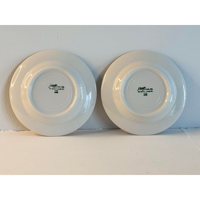 1950s Vintage 1950s Flamingo Restaurant Ware Plates - A Pair For Sale - Image 5 of 5
