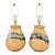 1970s Sunset Cosco Drip Glaze Ceramic Table Lamps in Earth Tones - a Pair For Sale