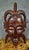 African mask in carved wood – tribal art – h 61 cm large, hand-carved african mask in solid wood, depicting a stylized...