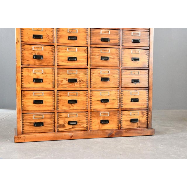 Pine Workshop Bank of Drawers, 1940s For Sale - Image 3 of 8