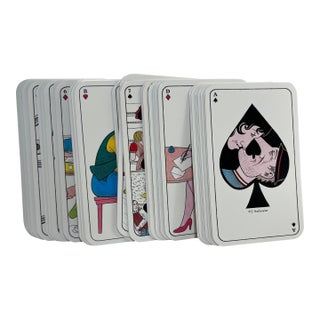 Vintage Bawdy Playing Cards Set/54 For Sale