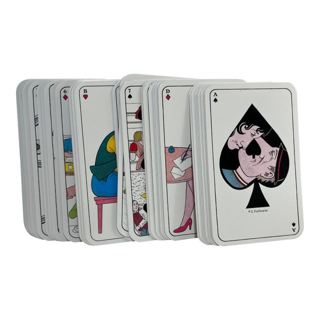 Vintage Bawdy Playing Cards Set/54 For Sale