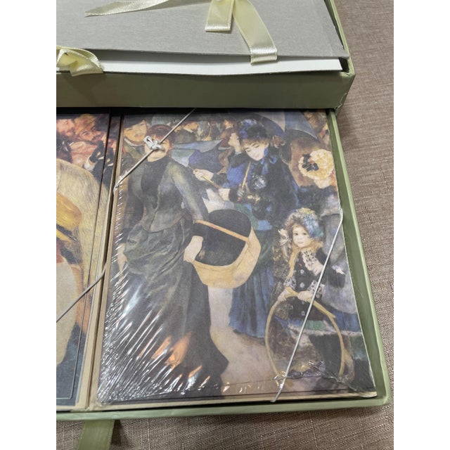 Beige Renoiz Limited Edition Stationery Set in Decorative Drawer Presentation Box For Sale - Image 8 of 13