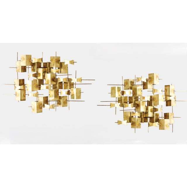 Folded Brass Wall Sculptures by Dwell Studio for Global Views – Solid Brass (2 Available) For Sale In Dallas - Image 6 of 7