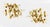 Folded Brass Wall Sculptures by Dwell Studio for Global Views – Solid Brass (2 Available) For Sale In Dallas - Image 6 of 7