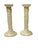 Art Nouveau Vintage Bordallo Pinheiro Candlesticks Pair For Sale - Image 3 of 7