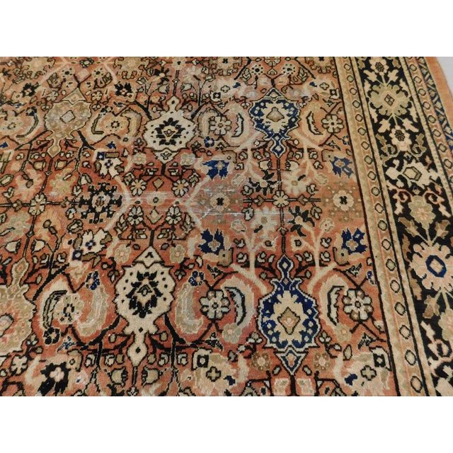 Antique Persian Mahal Rug. 10'4"x 12'10" For Sale - Image 11 of 18