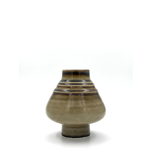 Rörstrand Bamboo Stoneware Vase by Olle Alberius for Rörstrand, Sweden, 1960s For Sale - Image 4 of 4