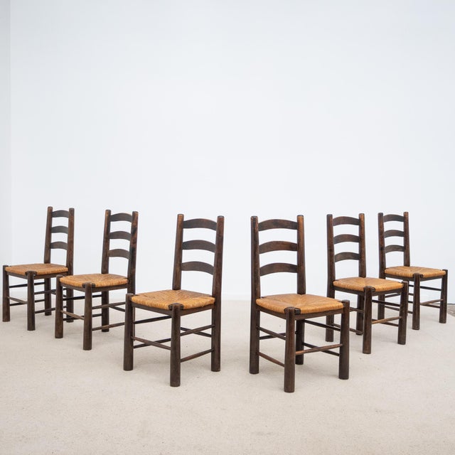 Georges Robert Chairs, 1950s, Set of 6 For Sale - Image 4 of 6