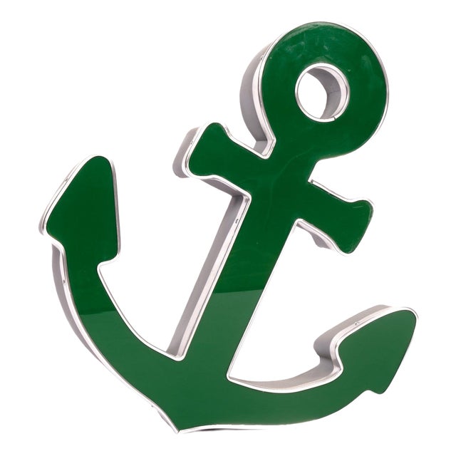 Luminous Anker Sign in Green from Berlights | Chairish