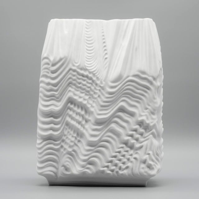 Cascade Bisque Porcelain Vase by Martin Freyer for Rosenthal, 1960s For Sale - Image 13 of 13