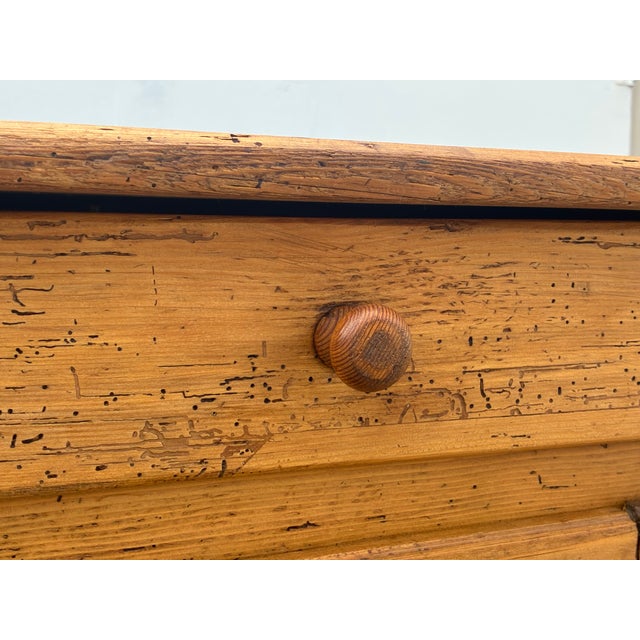Pine Two Door Two Drawer Dresser Base For Sale In Baltimore - Image 6 of 18