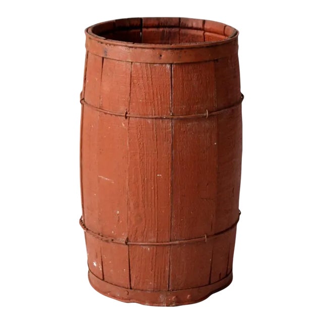 Antique Red Barrel For Sale