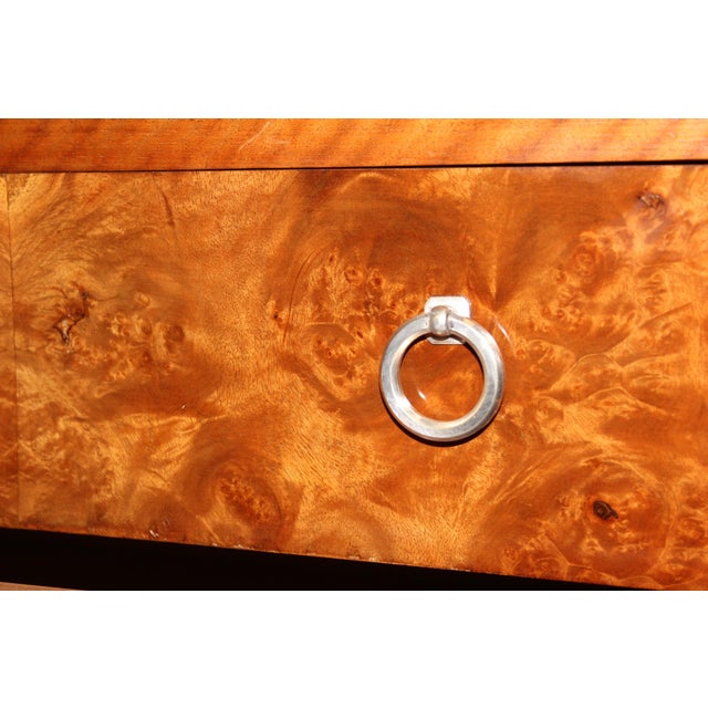 Brown Art Deco Walnut Chest of Drawers, 1930 For Sale - Image 8 of 11