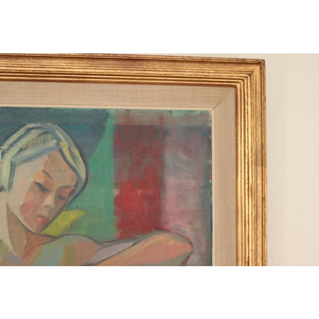 Margareta Wallin, Model, 1960s, Oil on Panel, Framed For Sale - Image 11 of 17