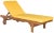 Newport Chaise Lounge Chair with Side Table, Natural/Yellow Cushion For Sale - Image 9 of 9