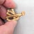 Metal Vintage 1960s Signed Napier Goldtone Cabochon Faux-Coral Clip Earrings- 2 Pieces For Sale - Image 7 of 8