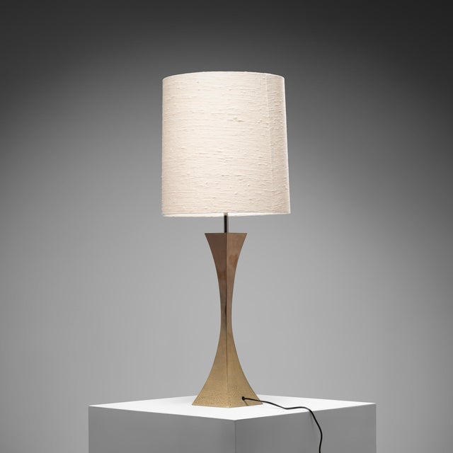 1970s Nickel-Plated Brass Table Lamp by Grillo & Tonello for High Society, Italy, 1972 For Sale - Image 5 of 14