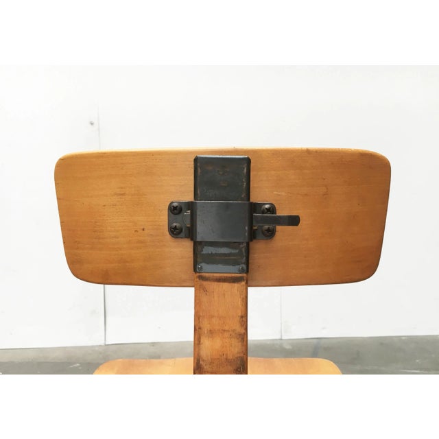 Mid-Century German Wooden Swivel Chair from Sedus For Sale - Image 11 of 18