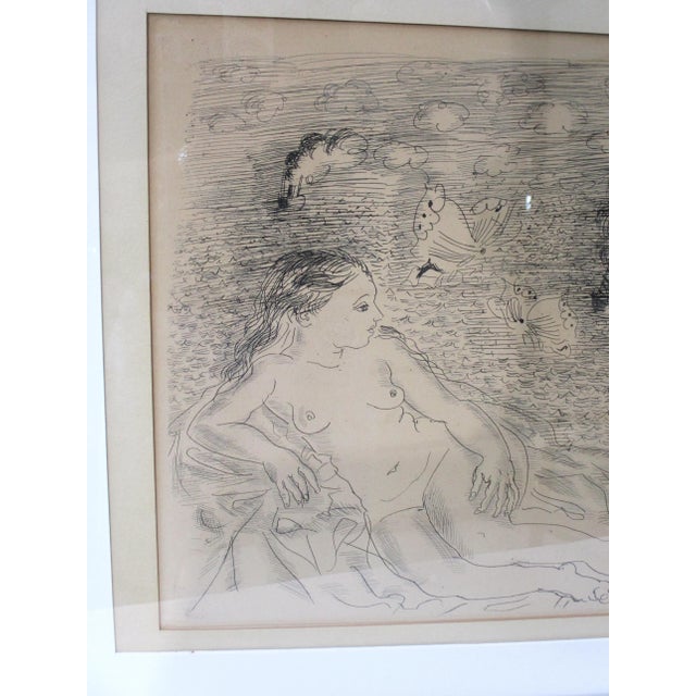 French After Raoul Dufy Reclining Nude French Etching by Chalcographic Du For Sale - Image 3 of 9