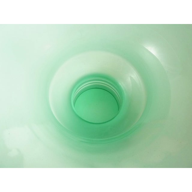 Celadon Large Art Glass Urn or Vessel, 1990's For Sale - Image 8 of 9