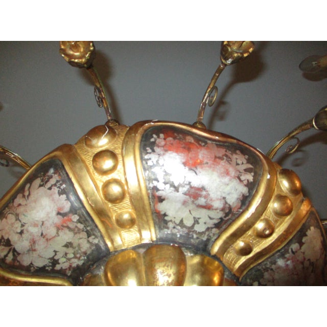 1930s Vintage 1930s Belle Epoche 12 Arm Chandelier For Sale - Image 5 of 12