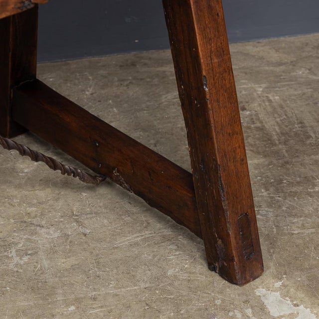 Antique Spanish Table with Twist Iron Detail, 1850s For Sale - Image 16 of 18