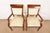 Late 20th Century Baker Furniture Modern Regency Cherry Wood Upholstered Armchairs, Pair For Sale - Image 5 of 12