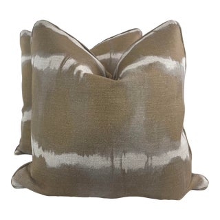 Kravet Couture "Baturi" in Gold 22" Pillows-A Pair For Sale