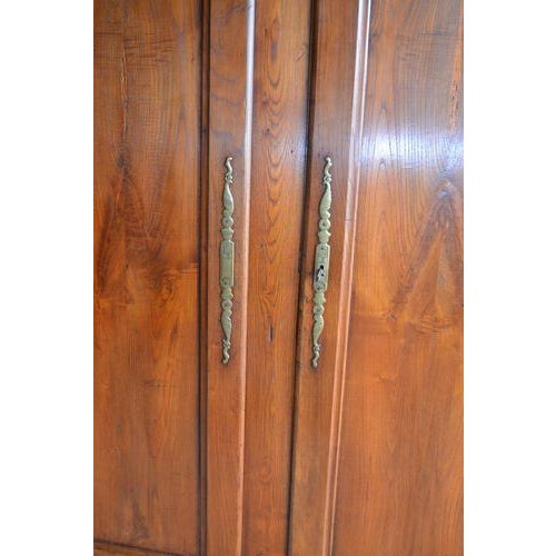 Antique Chestnut Wood Cabinet For Sale - Image 5 of 8