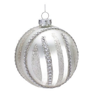 Jeweled Glass Ball Ornament (Set of 6) For Sale