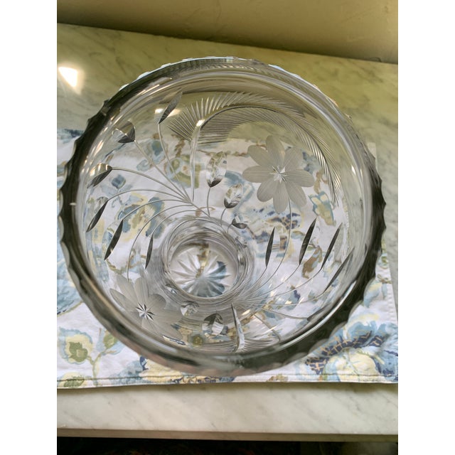Circa 1910 American Brilliant Cut Crystal Vase For Sale In Seattle - Image 6 of 12
