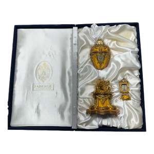 Rare Fabergé Imperial Danish Jubilee Egg Reproduction With Original Box & Papers