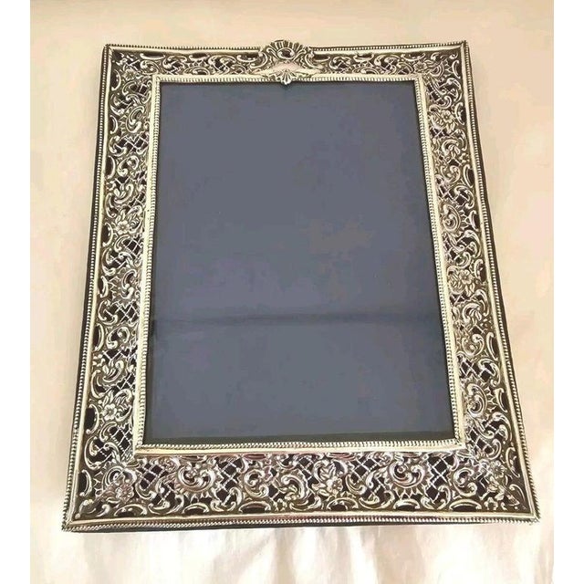 Antique Silver-Mounted Photograph Frame, Birmingham, 1898 For Sale - Image 6 of 18