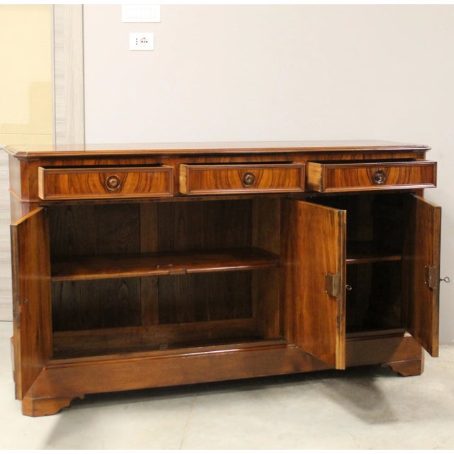 Antique Sideboard in Walnut, 1800s For Sale - Image 4 of 10