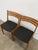 Wood Pair of Vintage Danish Modern Oak Dining Chairs Attributed to Korup For Sale - Image 7 of 7