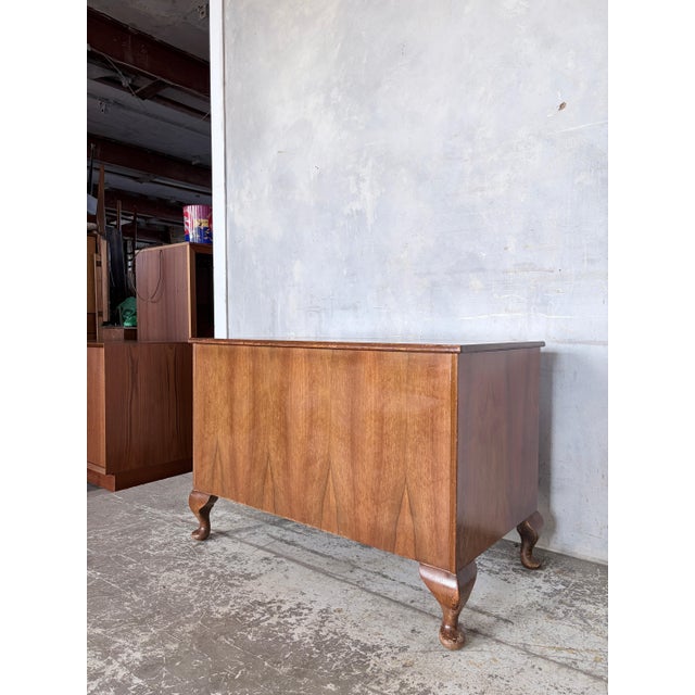 Vintage Walnut Blanket Box from Sutcliffe of Todmorden For Sale - Image 6 of 9
