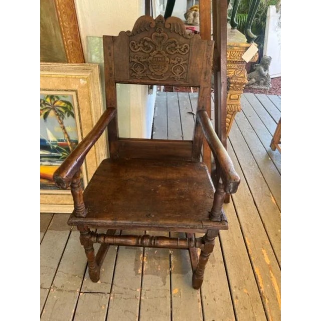 Antique English Oak Chairs Circa 1712 Chairish