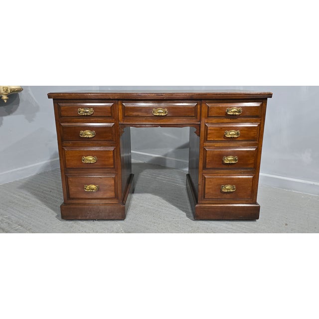 Antique Mahogany Desk, 1880s For Sale - Image 6 of 10