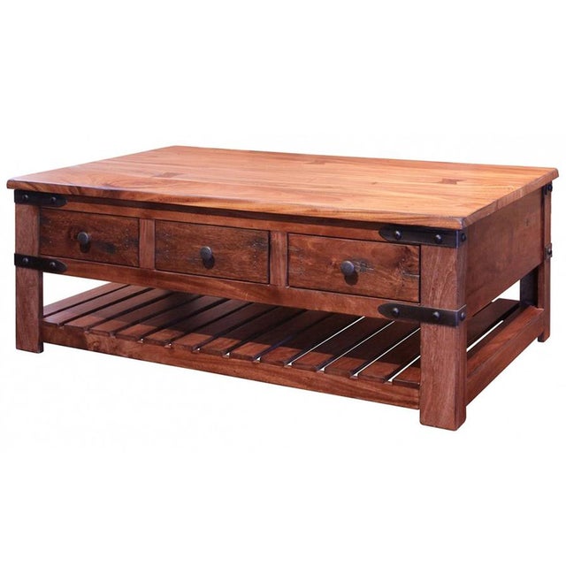Granville Parota Wood Coffee Table For Sale In Chicago - Image 6 of 6
