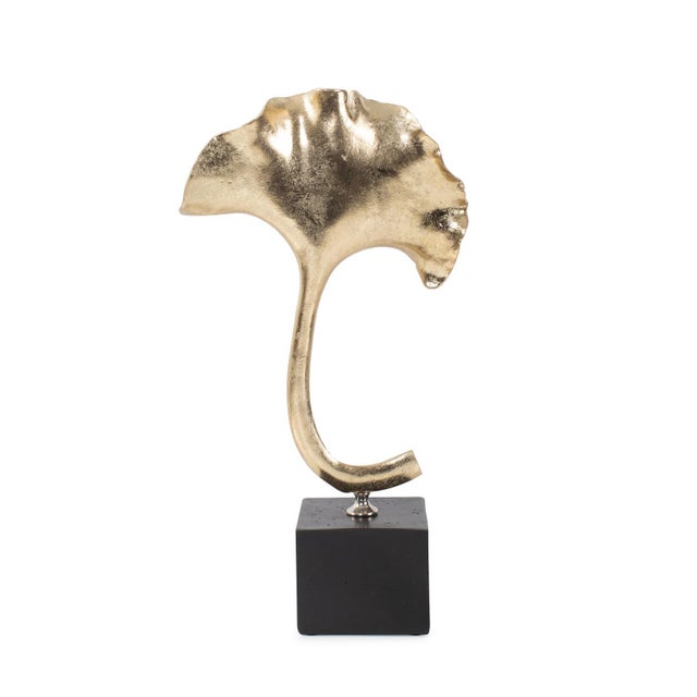2020s Gifu Golden Ginkgo Leaf Sculpture- Short For Sale - Image 5 of 11