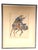Vintage framed watercolor of a Japanese warrior of a horseback, framed, under glass. This example is in good, original,...