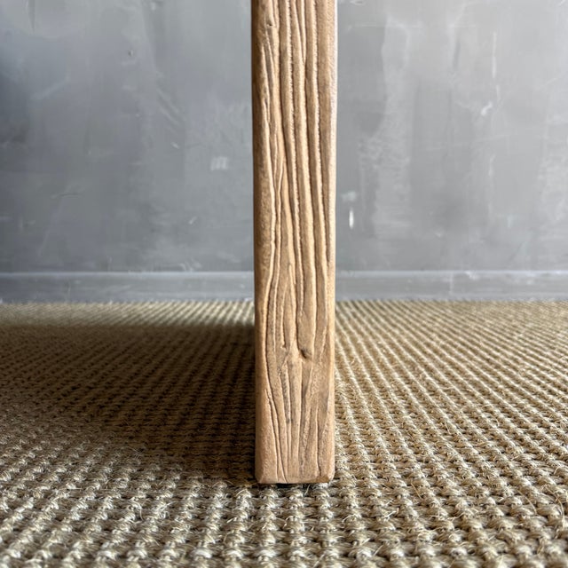 Contemporary Reclaimed Waterfall Table 27" For Sale - Image 3 of 9