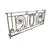 Beaux-Arts Antique Wrought Iron Balcony Railing - Beaux Arts Style For Sale - Image 3 of 5