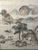 This listing is for an early 1900s Korean landscape painting. The painting depicts a delightful mountain scene with a...