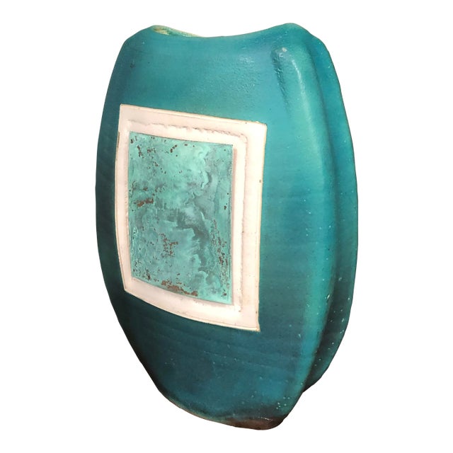 1990s Post Modern Ceramic Vase For Sale