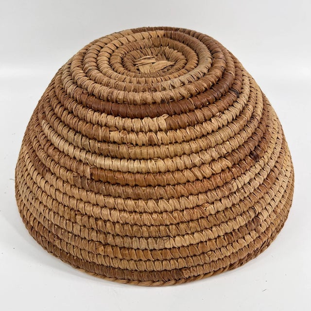 Textile Early 20th Century Tonga Basket Zambia 14inch MATTER COLLECTION For Sale - Image 7 of 7